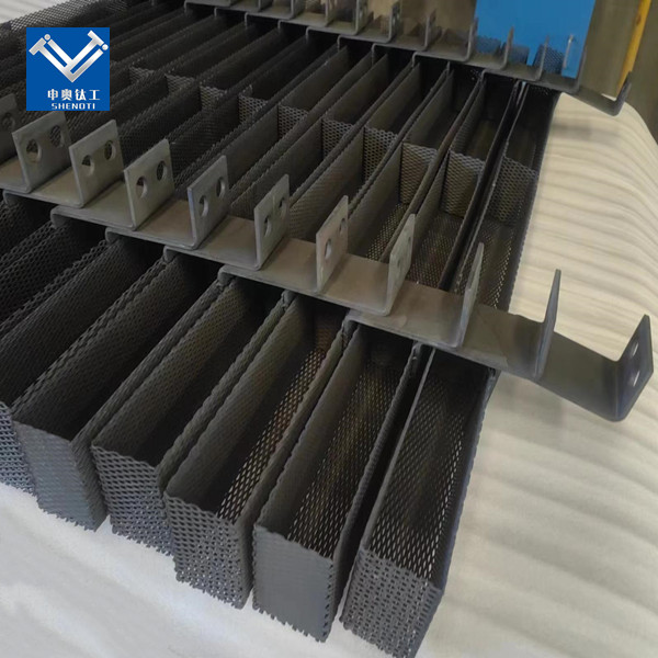Titanium anode for electrolytic metal